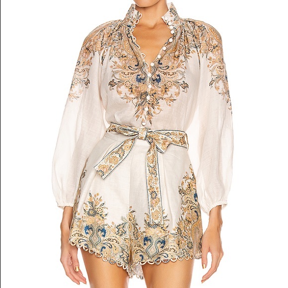 Zimmermann Freja Blouse And Shorts 